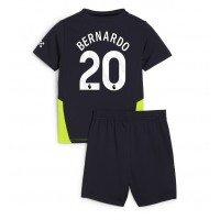 Camiseta Manchester City Bernardo Silva #20 Visitante Equipación para niños 2024-25 manga corta (+ pantalones cortos)